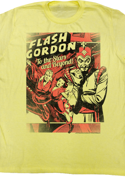 To the Stars and Beyond Flash Gordon T-Shirt - main product image