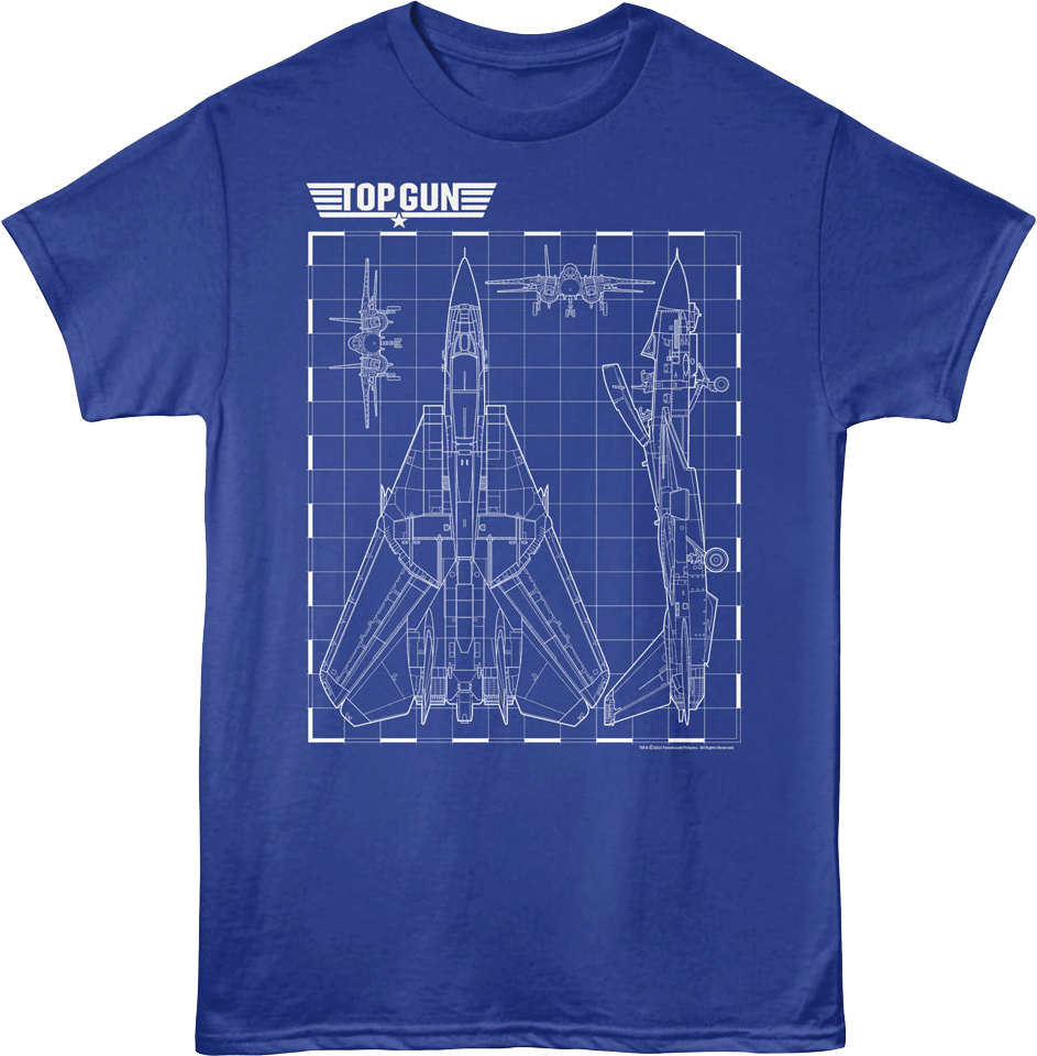 Top Gun Officially Licensed Tomcat T-Shirt - Black Graphic Tee With F-14 Tomcat Design, Sizes S-XXL