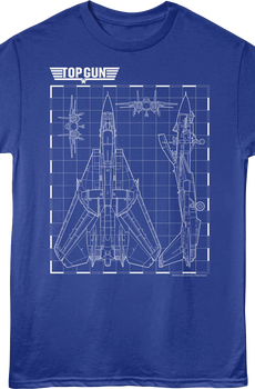 Tomcat Schematics Top Gun T-Shirt