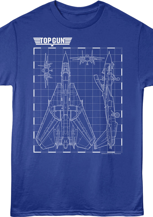 Tomcat Schematics Top Gun T-Shirt - main product image