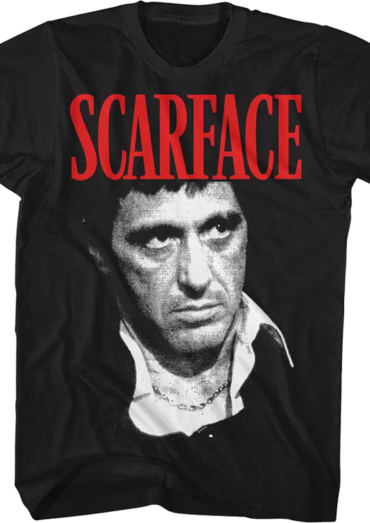 Tony Montana Close-Up Scarface T-Shirt - main product image