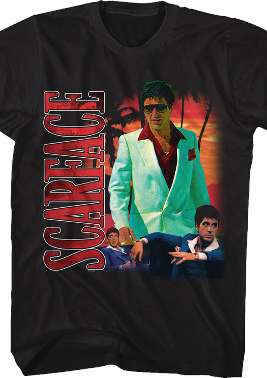 Tony Montana Collage Scarface T-Shirt - main product image