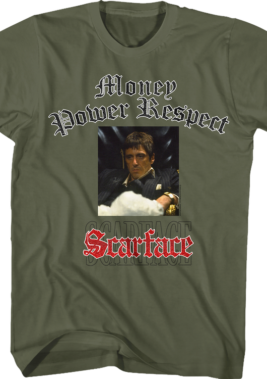 Tony Montana Money Power Respect Scarface T-Shirt - main product image