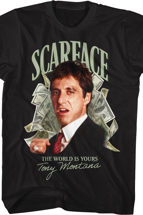 Tony Montana Money The World Is Yours Scarface T-Shirtmain product image