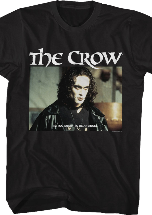 Too Angry To Be An Angel The Crow T-Shirt - main product image