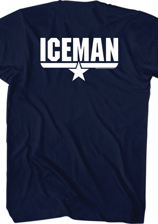 Top Gun Iceman Name T-Shirt - main product image