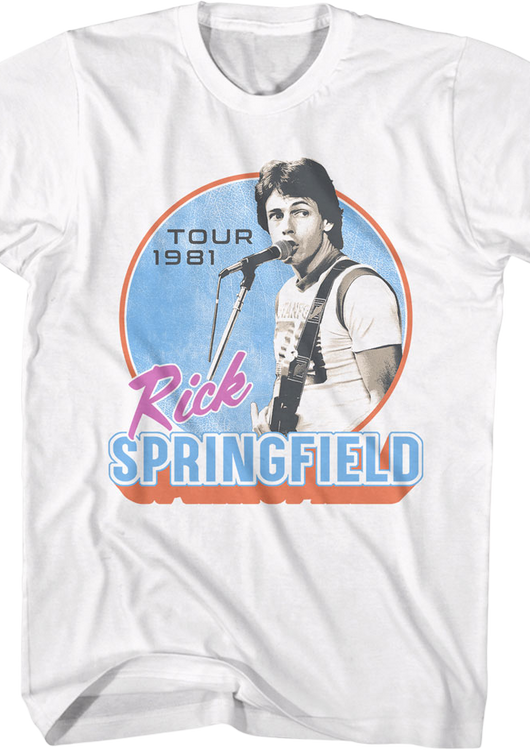 Tour 1981 Rick Springfield T-Shirt - main product image