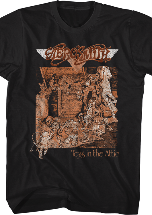 Toys In The Attic Cover & Track List Aerosmith T-Shirt - main product image