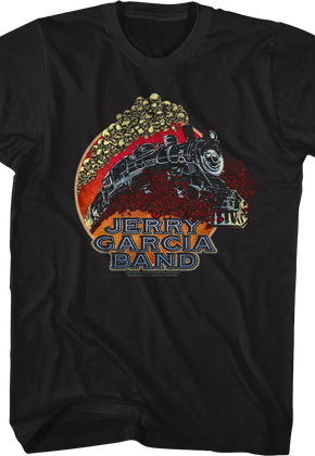 Train And Skulls Jerry Garcia Band T-Shirt