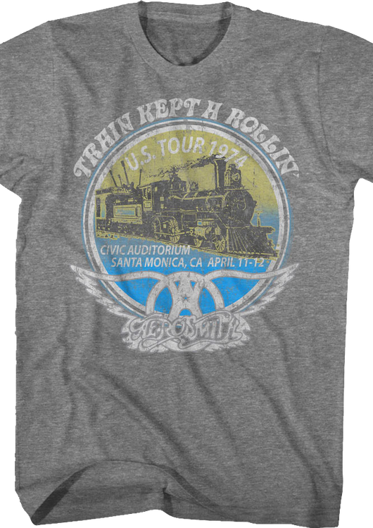 Train Kept A Rollin' Aerosmith T-Shirt - main product image
