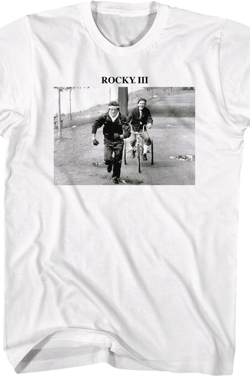 Training Black And White Photo Rocky III T-Shirtmain product image