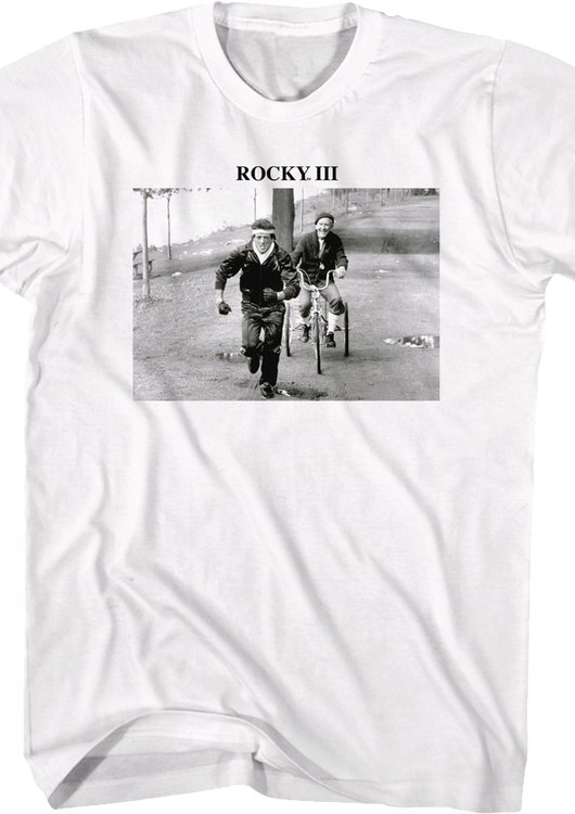 Training Black And White Photo Rocky III T-Shirt - main product image