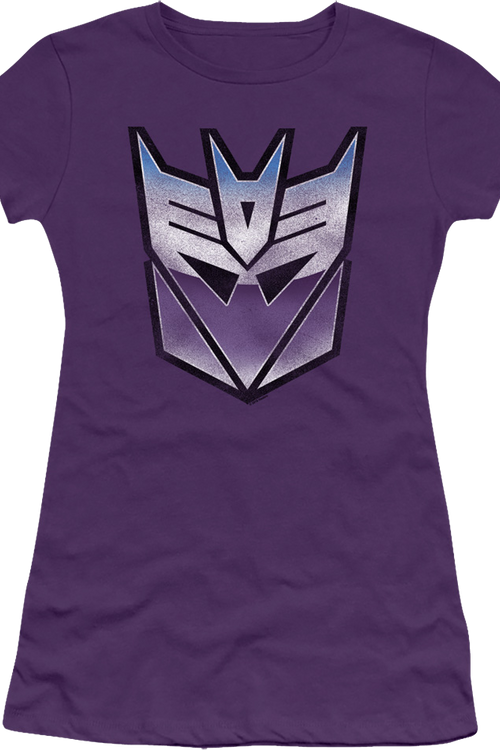 Ladies Vintage Purple Decepticons Logo Transformers Shirtmain product image