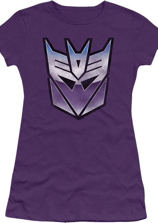 Ladies Vintage Purple Decepticons Logo Transformers Shirt - main product image