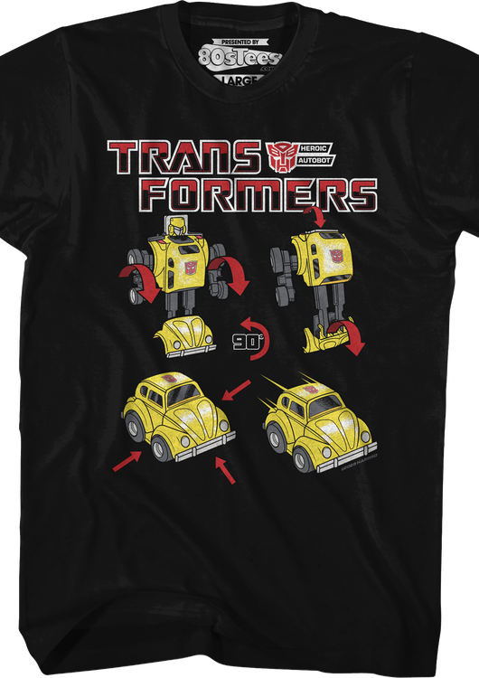 Bumblebee Form Steps Transformers T-Shirt - main product image