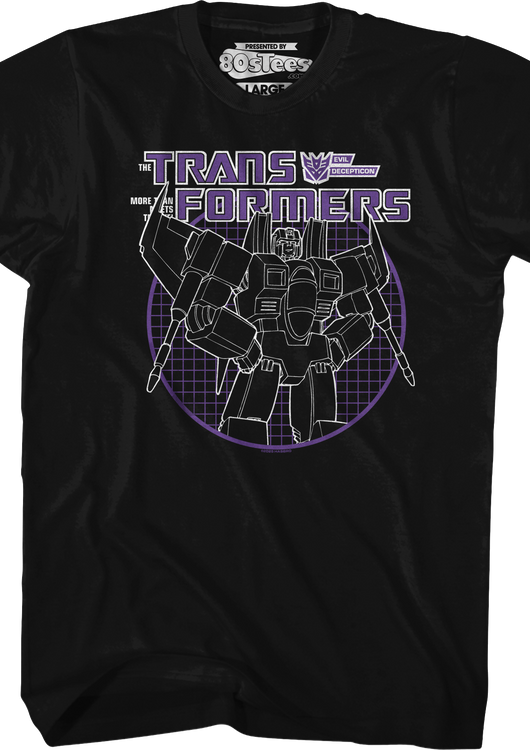 Starscream Circle Grid Transformers T-Shirt - main product image