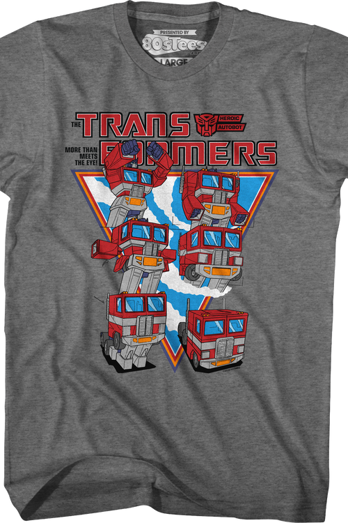 Optimus Prime Form Steps Transformers T-Shirtmain product image