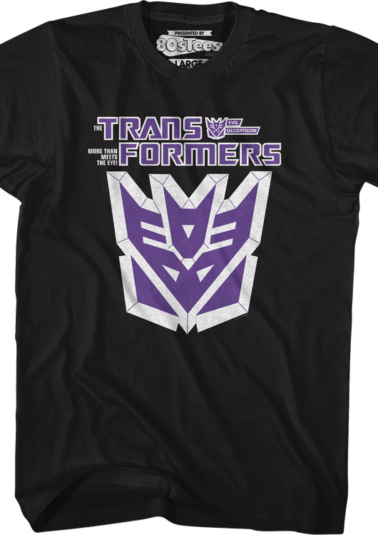 Decepticon 3-D Logo Transformers T-Shirt - main product image