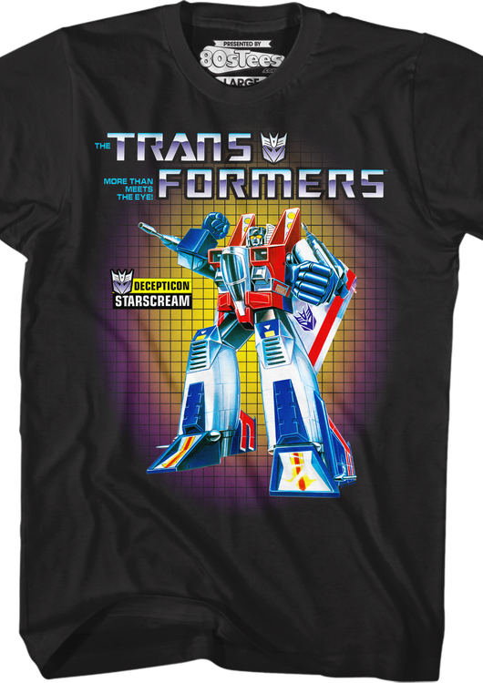 Transformers Box Art Starscream T-Shirt - main product image