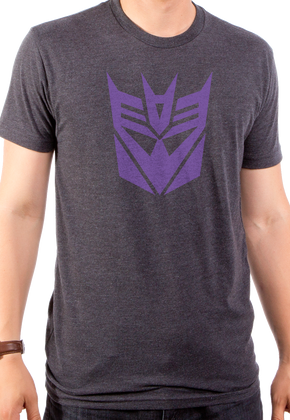 Transformers Decepticon Logo Grey T-Shirt