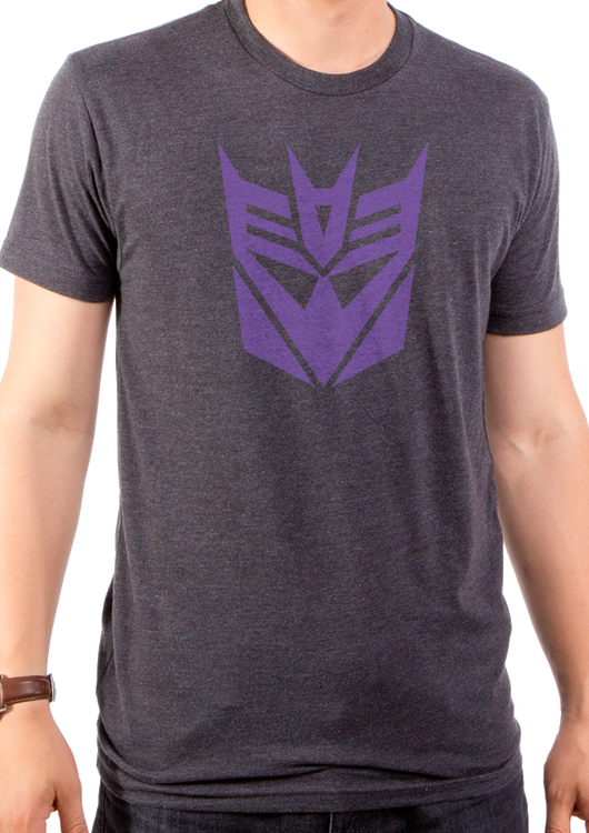 Transformers Decepticon Logo Grey T-Shirt - main product image