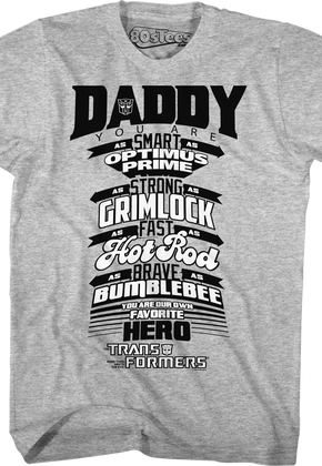 Transformers Father's Day T-Shirt
