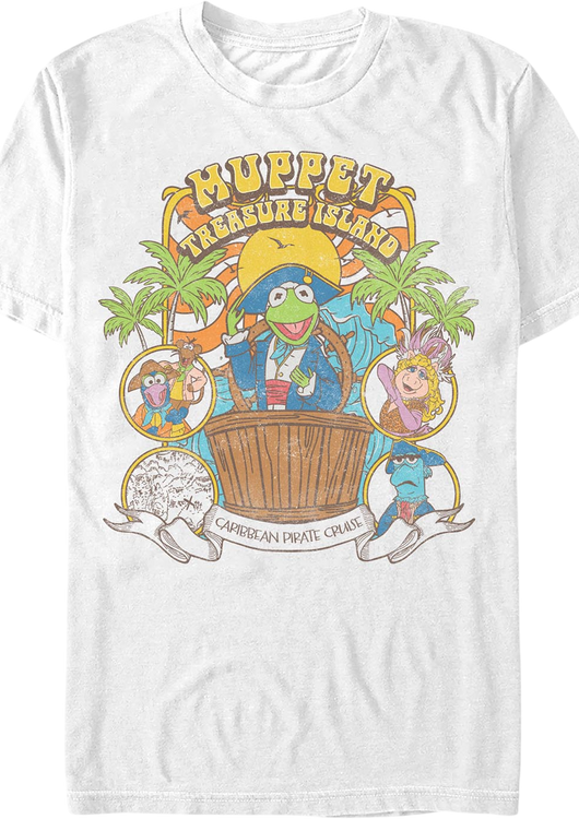 Treasure Island Caribbean Pirate Cruise Muppets T-Shirt - main product image