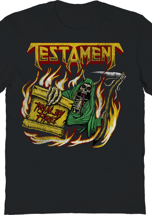 Trial By Fire Testament T-Shirt - main product image