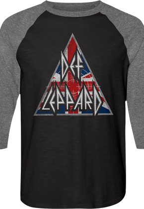 Triangle Def Leppard Raglan Baseball Shirt