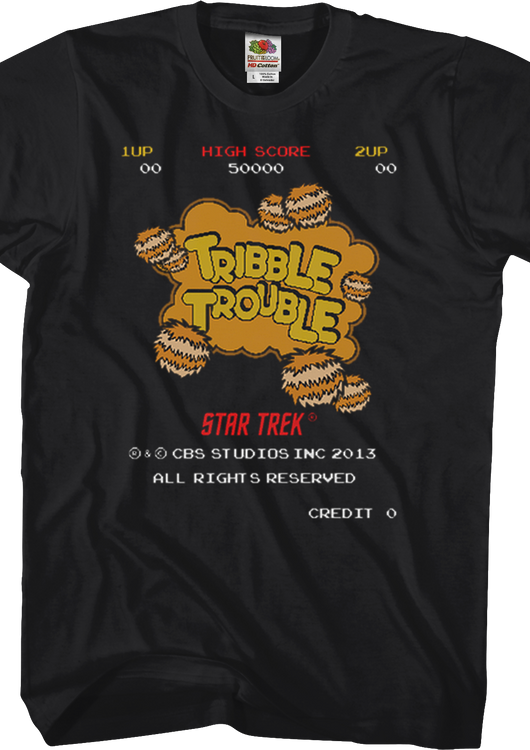 Tribble Trouble Video Game Star Trek T-Shirt - main product image