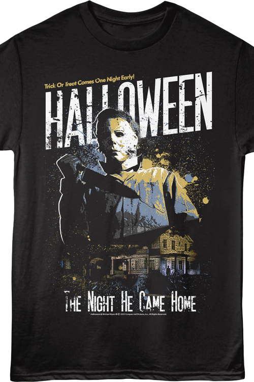 Trick Or Treat Comes One Night Early Halloween T-Shirtmain product image