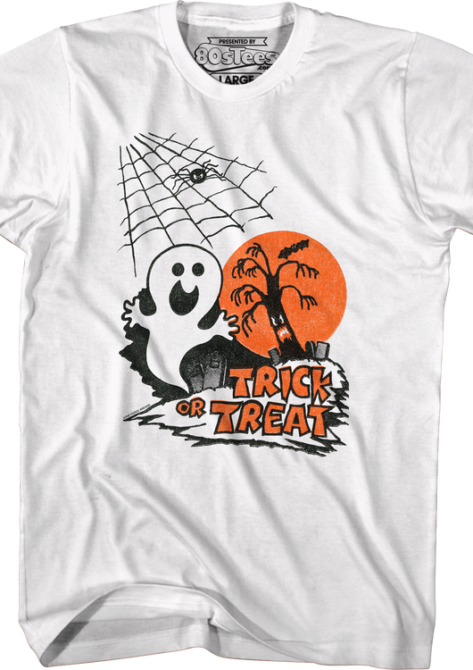 Trick Or Treat Cute Ghost T-Shirt - main product image