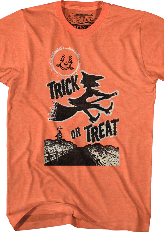 Trick Or Treat Witch Silhouette T-Shirt - main product image