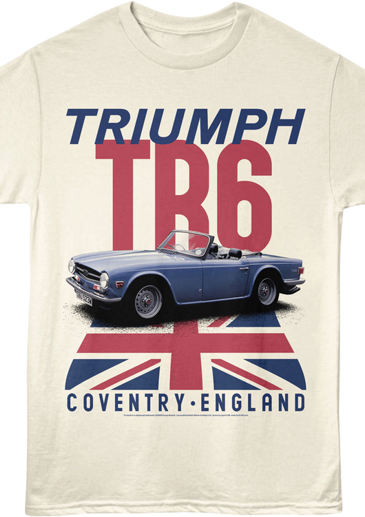 Triumph TR6 British Motor Heritage T-Shirt - main product image