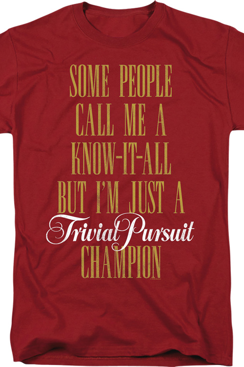 Trivial Pursuit Champion T-Shirt - main product image