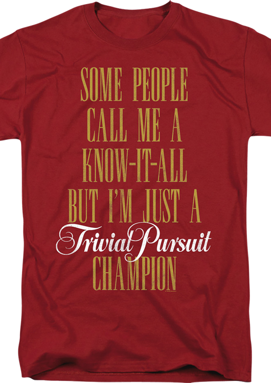 Trivial Pursuit Champion T-Shirt - main product image