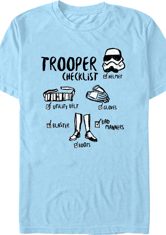 Trooper Checklist Star Wars T-Shirt - main product image