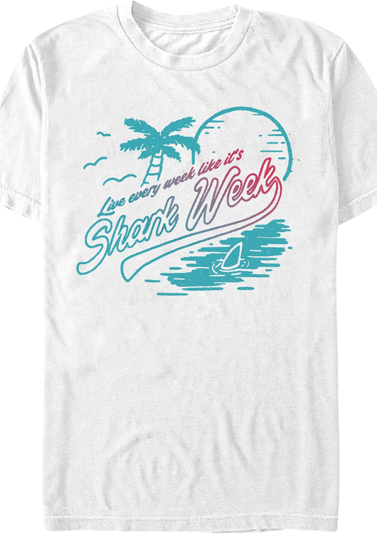 Tropical Live Every Week Like It's Shark Week T-Shirt - main product image
