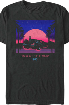 Tropical Neon Back To The Future T-Shirt T-Shirt