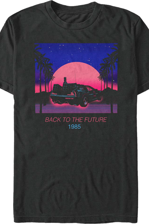 Tropical Neon Back To The Future T-Shirt T-Shirtmain product image