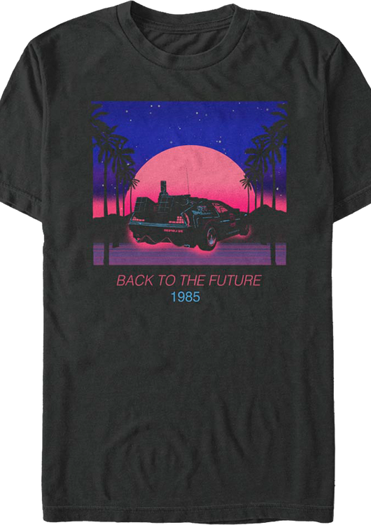 Tropical Neon Back To The Future T-Shirt T-Shirt - main product image