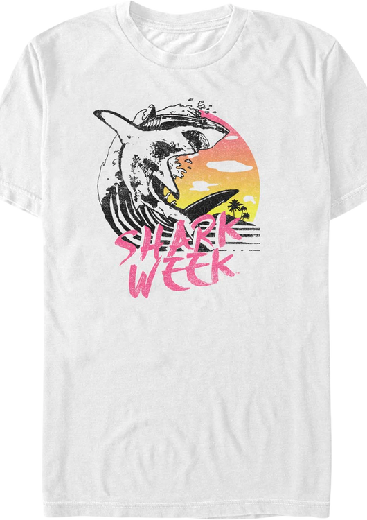 Tropical Wave Shark Week T-Shirt - main product image