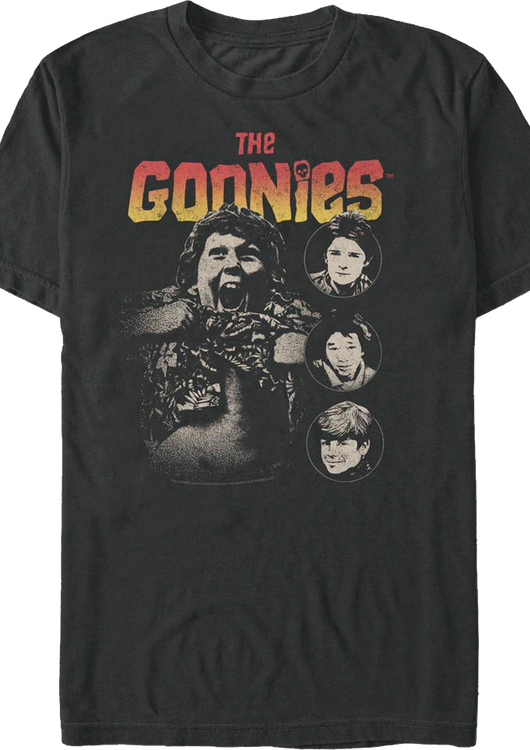 Truffle Shuffle Faces Goonies T-Shirt - main product image