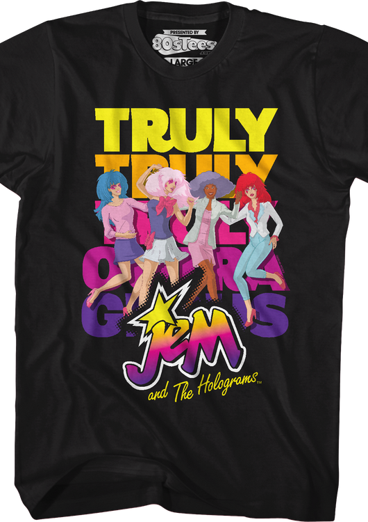 Truly Outrageous Group Pose Jem And The Holograms T-Shirt - main product image