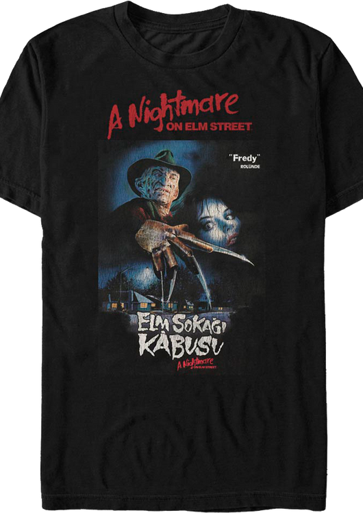 Turkish Poster A Nightmare On Elm Street T-Shirt - main product image