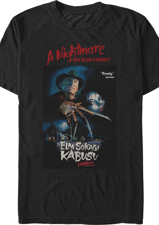 Turkish Poster Nightmare On Elm Street T-Shirt - main product image