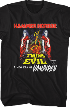 Twins Of Evil Hammer Films T-Shirt