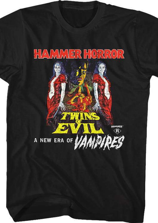 Twins Of Evil Hammer Films T-Shirt - main product image