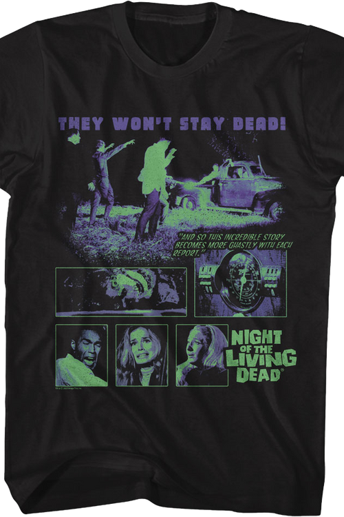 Two Tone Collage Night Of The Living Dead T-Shirtmain product image