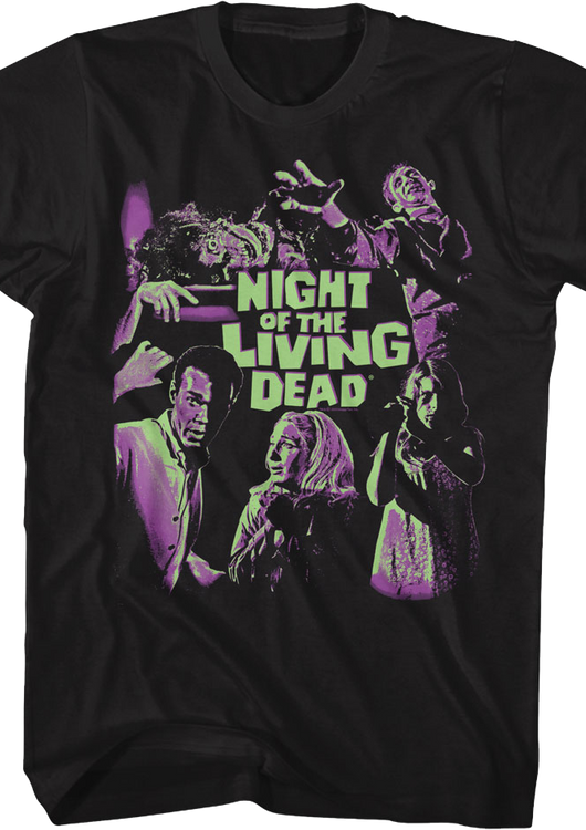 Two Tone Poster Night Of The Living Dead T-Shirt - main product image